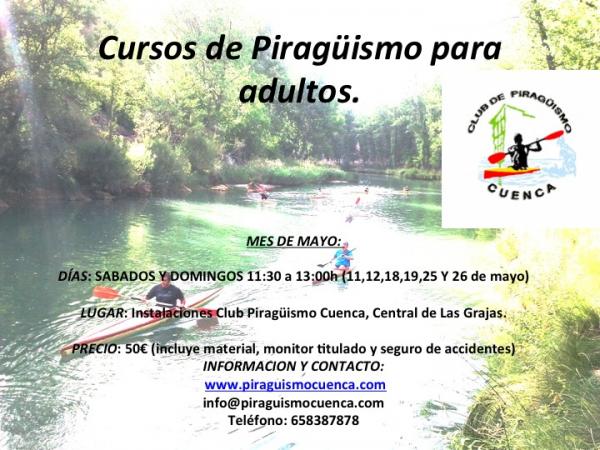 ¡ÚLTIMAS PLAZAS! CURSO DE INICIACIÓN DE ADULTOS MAYO