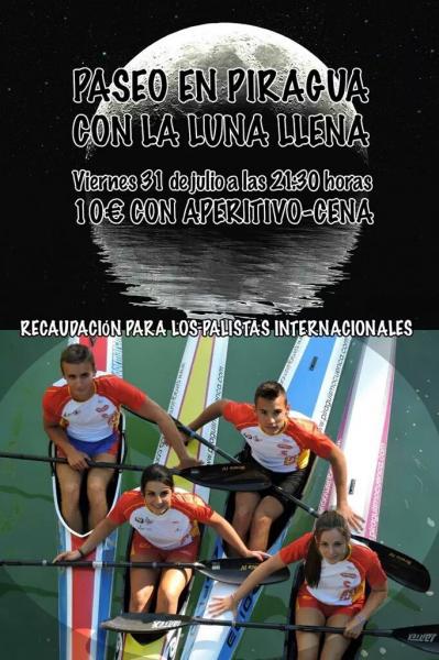 RUTA EN PIRAGUA CON LA LUNA LLENA