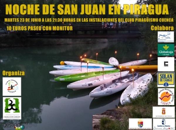 NOCHE DE SAN JUAN EN PIRAGUA, ABIERTAS INSCRIPCIONES